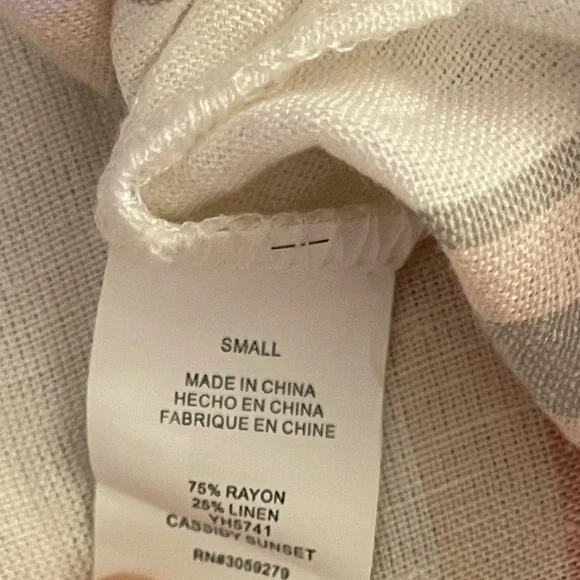 NWT | Thread & Supply | Striped blouse | Pink & gray - Picture 11 of 13